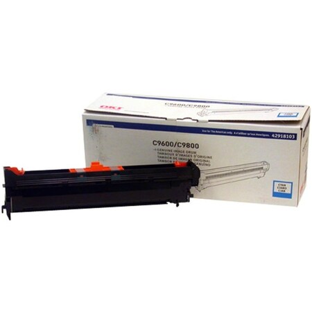 Oki Image Drum - Cyan - 42000 Pages - For C9600/9600Hdn/9800N/9800Hdn/9650 42918103